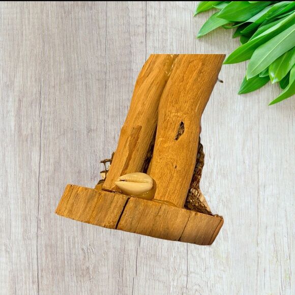 Seagulls Sculpture Wood Base & Sea Shells Vintage Made in the USA - Picture 7 of 10